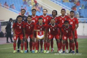Drawing Kualifikasi Piala Asia U-23, Timnas Indonesia U-23 yang berhadapan dengan Malaysia di perebutan medali perunggu di SEA Games 2021, Minggu (22/05/2022). (c) NOC Indonesia/Naif Al As