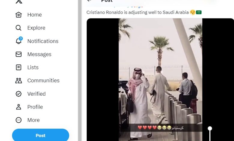 Cristiano Ronaldo Keluyuran di Arab Saudi Pakai Gamis - Oke Sports