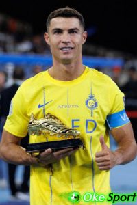 Cristiano Ronaldo Meraih Sepatu Emas di Liga Champions Arab - Oke Sports